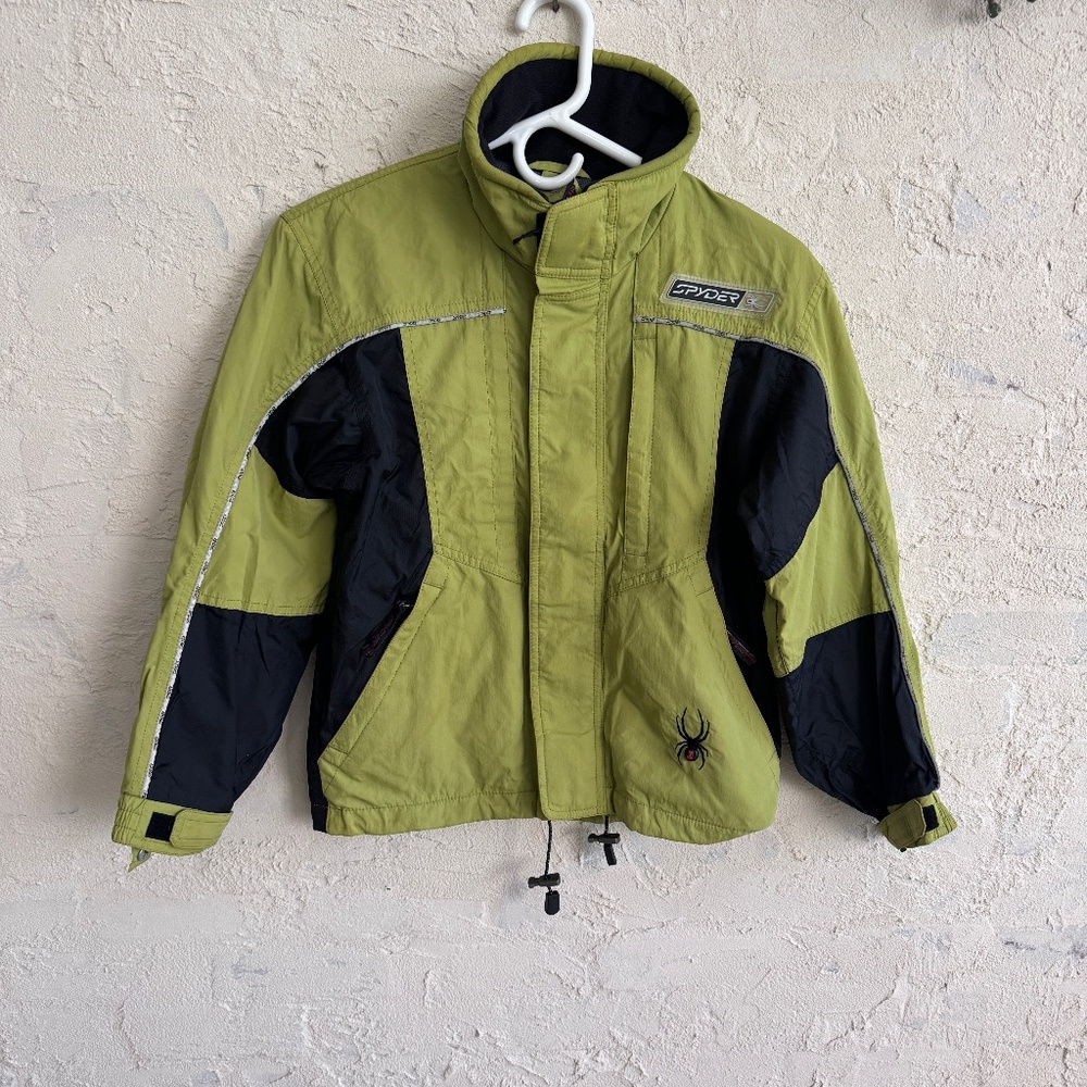 Spyder Youth Kids Girls Green/Black Winter Ski Jacket Size 10